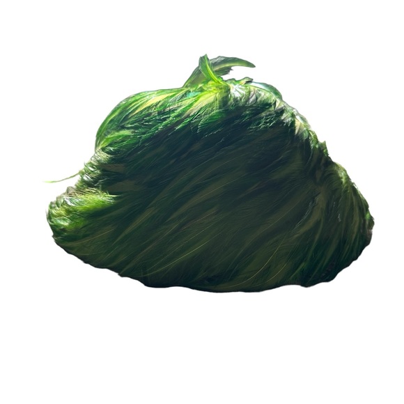 Vintage Ladies Green Feather Hat - Picture 6 of 6